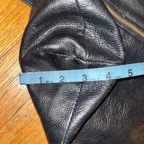 Foley + Corinna Black Leather Multi-Functional Bag with Animal Print Accent EUC - Picture 5 of 16